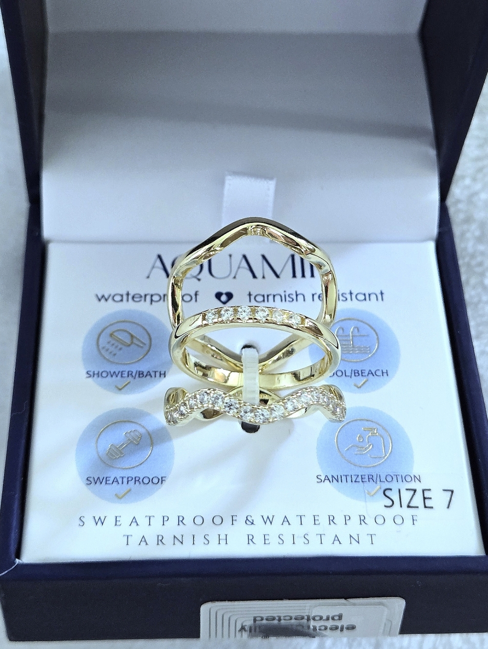 Aquamir Waterproof Triple3️⃣ Ring💍 Set - NIB - Picture 11 of 16
